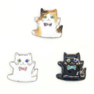 猫（ねこ）cat - 七宝焼の工房Uncle Z(アンクル・ゼット) - 土田善太郎 Enamel Art Shop