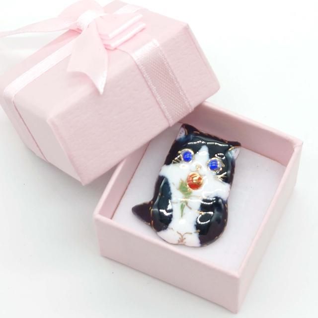 専用❣️お年玉企画付き❗️ミステリーセッティングルビーブローチ ザクロ- 七宝焼ピンブローチ(ピンバッジ) - 七宝焼の工房Uncle Z