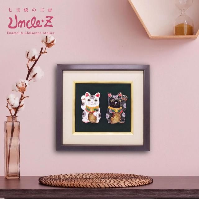 七宝焼干支12枚額縁付　美術工芸品　絵画　ア-ト作品　インテリア　縁起物　幸運 楽天市場】金魚 七宝焼 七宝焼き 七宝絵画 額 アート 水彩画 夏