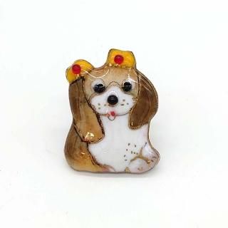 犬（イヌ） - 七宝焼の工房Uncle Z(アンクル・ゼット) - 土田