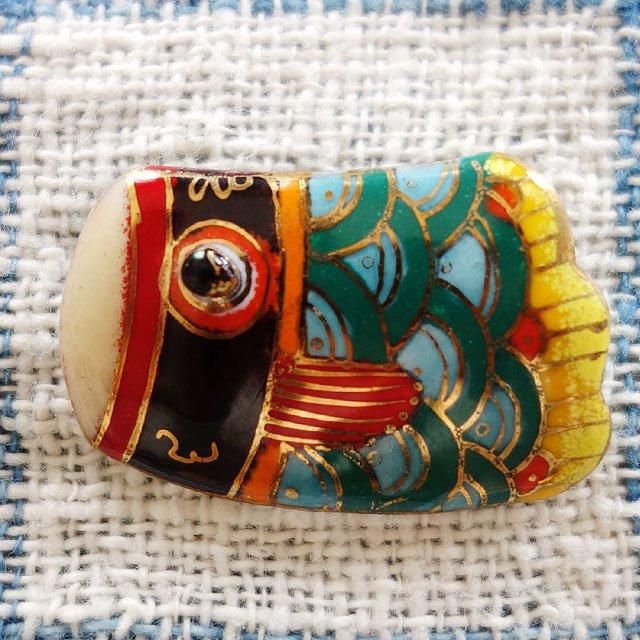 こいのぼり・真鯉の七宝焼ブローチ - 七宝焼の工房Uncle Z(アンクル