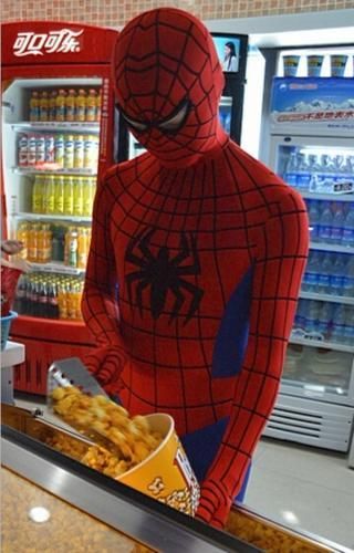 スパイダーマン風 コスチューム☆Spider-Man コスプレ☆90cm