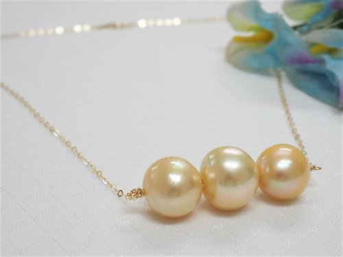104 極上照り良質天然白蝶真珠ロングネックレス60cm 9.0～10.0mm珠