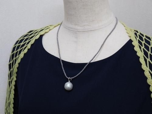 白蝶バロック15.5mmSVペンダント - 真珠専門店 おおば真珠 静岡県