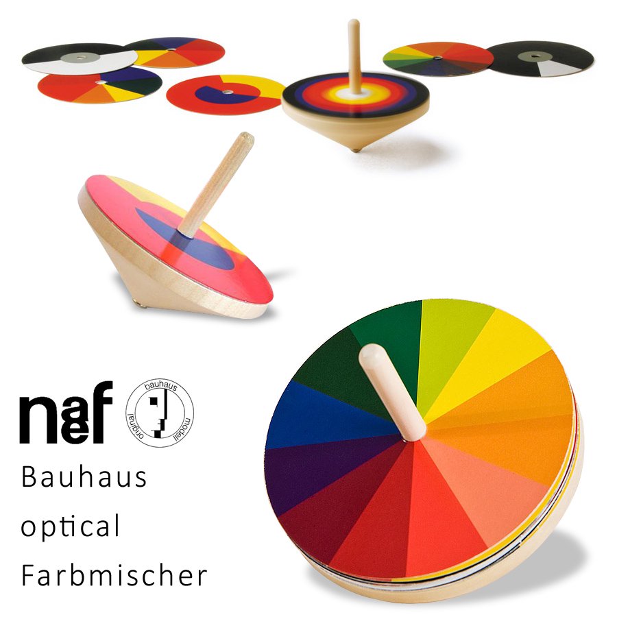 Naef ネフ社 バウハウス カラーコマ Bauhaus Optischer Farbmischer -  木のおもちゃ赤ちゃんのおもちゃ木製玩具eurobus