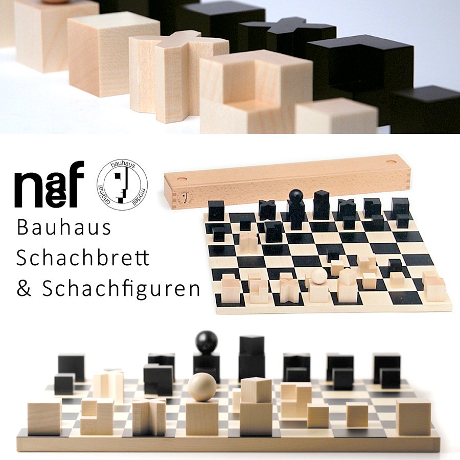 Naef ネフ社 バウハウス チェス盤 Bauhaus Schachbrett - 木のおもちゃ赤ちゃんのおもちゃ木製玩具eurobus