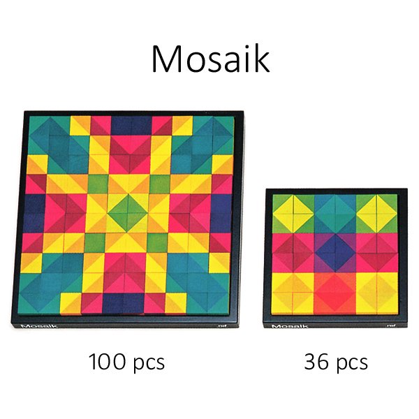 Naef ネフ社 キーナーモザイク（小） Mosaik 36pcs キューブパズル 