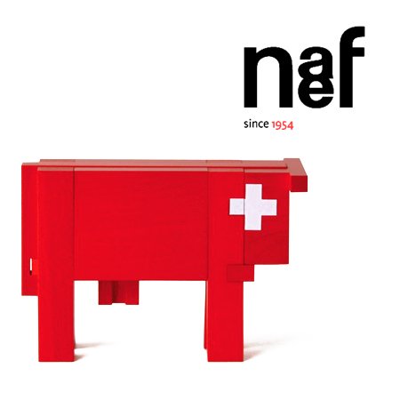 Naef ネフ社 スイスの赤い牛 小 Vache Rouge 立体パズル - 木の