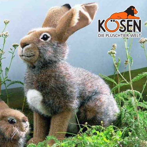 KOESEN ケーセン社 野うさぎ - 動物のぬいぐるみ - 木のおもちゃ赤ちゃんのおもちゃ木製玩具eurobus