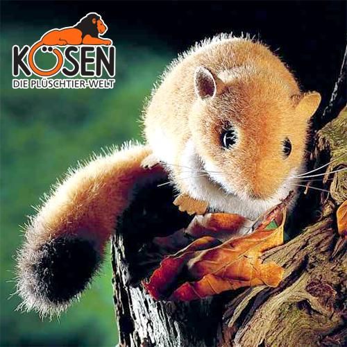 Koesen ケーセン社 やまね ベージュ 動物のぬいぐるみ 木のおもちゃ赤ちゃんのおもちゃ木製玩具eurobus