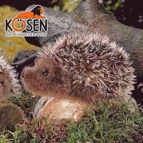 KOESEN ケーセン社 モヘアハリネズミ (大) - 動物のぬいぐるみ - 木のおもちゃ赤ちゃんのおもちゃ木製玩具eurobus