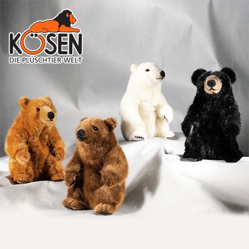 KOESEN ケーセン社 お座りベア - 動物のぬいぐるみ - 木のおもちゃ