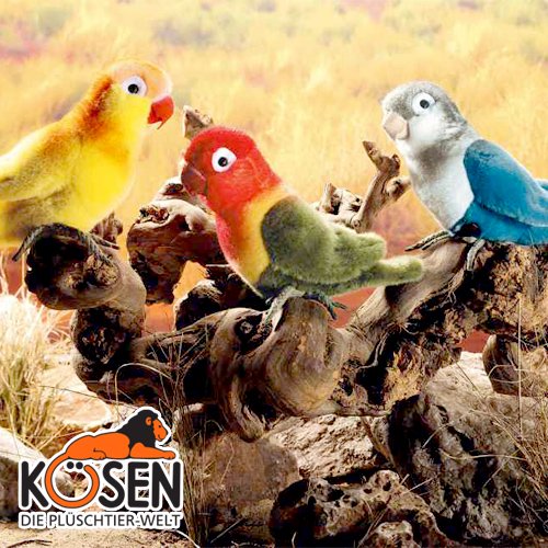 KOESEN ケーセン社 ボタンインコ - 動物のぬいぐるみ - 木のおもちゃ赤ちゃんのおもちゃ木製玩具eurobus