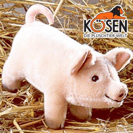 KOESEN ケーセン社 こぶた - 動物のぬいぐるみ - 木のおもちゃ赤ちゃん