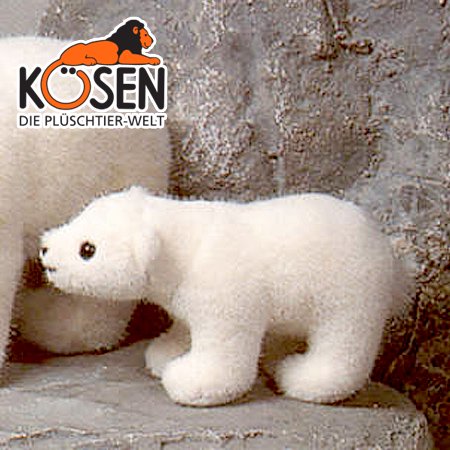 KOESEN ケーセン社 歩く白くま (ミニ) - 動物のぬいぐるみ - 木の 