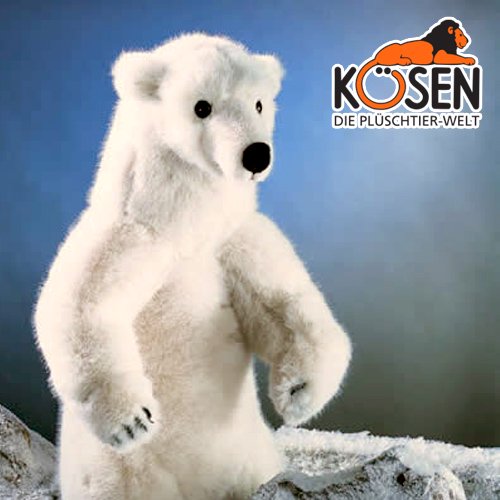 KOESEN ケーセン社 白くま (大) - 動物のぬいぐるみ - 木のおもちゃ