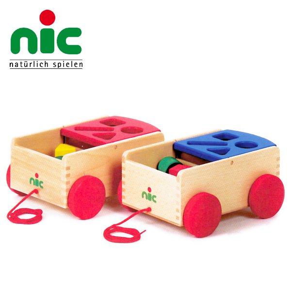 Nic ニック社 N車付ポストボックス 木のおもちゃ赤ちゃんのおもちゃ木製玩具eurobus