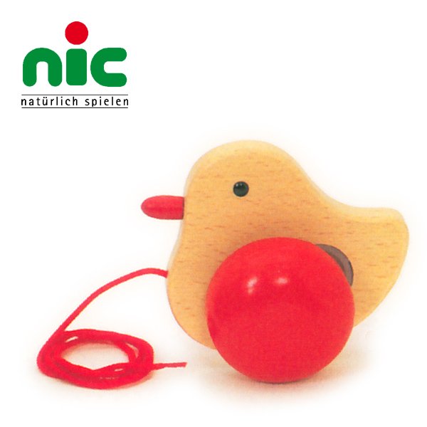 nic ニック社 プルトーイ あひるの子 Walter ヴァルター - 木のおもちゃ赤ちゃんのおもちゃ木製玩具eurobus