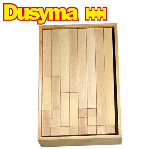 ［Dusyma デュシマ社］ウール・レンガ積木 補充用 白木 112ピース