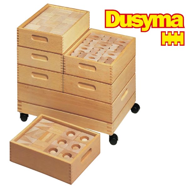 Dusyma デュシマ社 ウール・レンガ積木 補充用 白木 - 木のおもちゃ