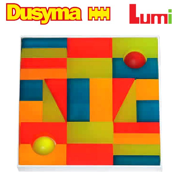 Dusyma デュシマ社 Lumi ブロック ビタミンカラー - 木のおもちゃ赤ちゃんのおもちゃ木製玩具eurobus