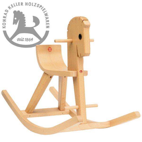 Konrad Keller ケラー社 木馬のペーター 白木 - 木のおもちゃ赤ちゃん 