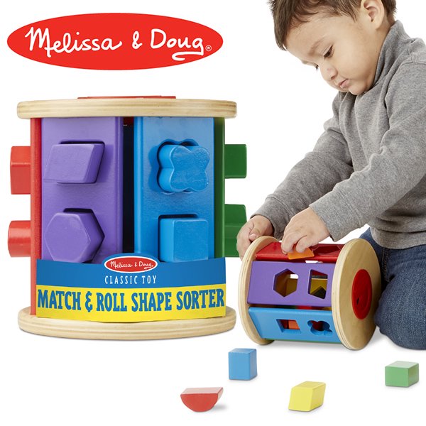 Melissa & Doug メリッサ＆ダグ］マッチ＆ロール シェイプソーター