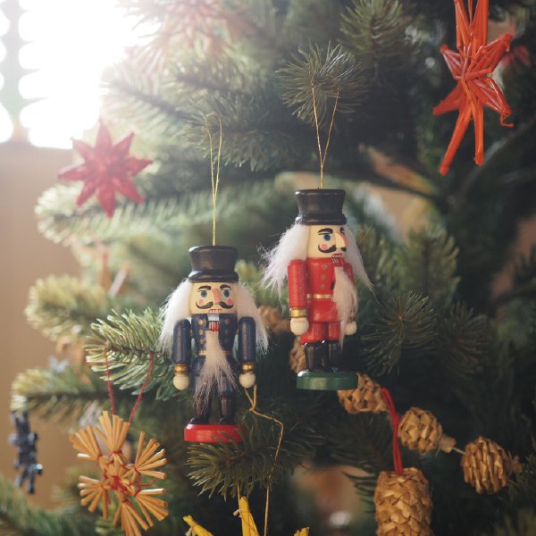 Kimmerle キマール社］クリスマス 木製オーナメント くるみ割り人形 8cm