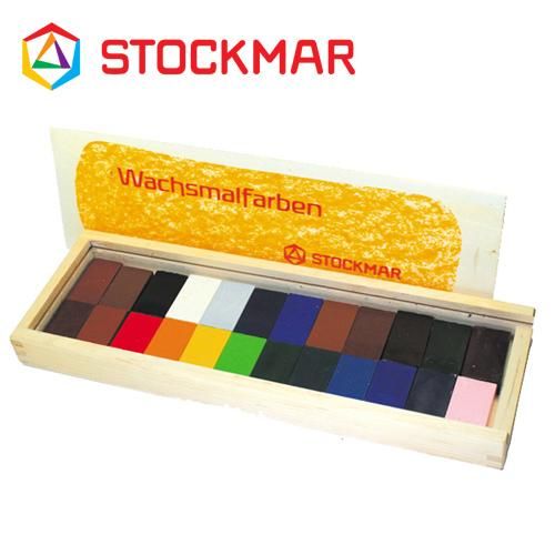 みつろうブロッククレヨン12色紙箱 STOCKMAR/シュトックマー