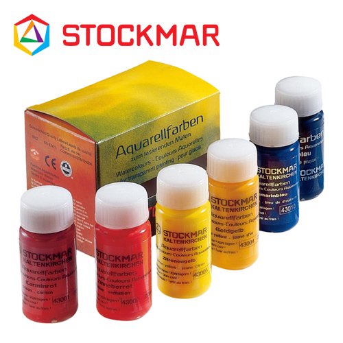 Stockmar シュトックマー社］透明水彩絵の具 三原色 20ml 6本セット