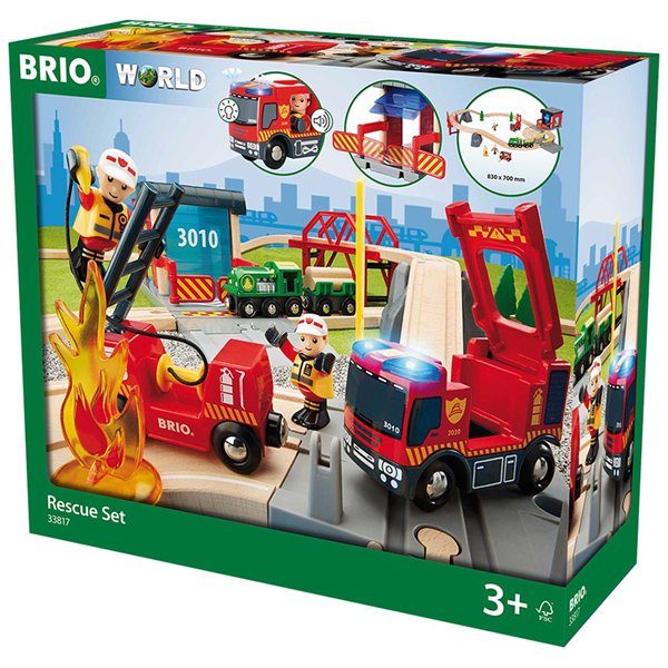 BRIO ブリオ］レスキューセット - レールウェイセット - 木のおもちゃ赤ちゃんのおもちゃ木製玩具eurobus