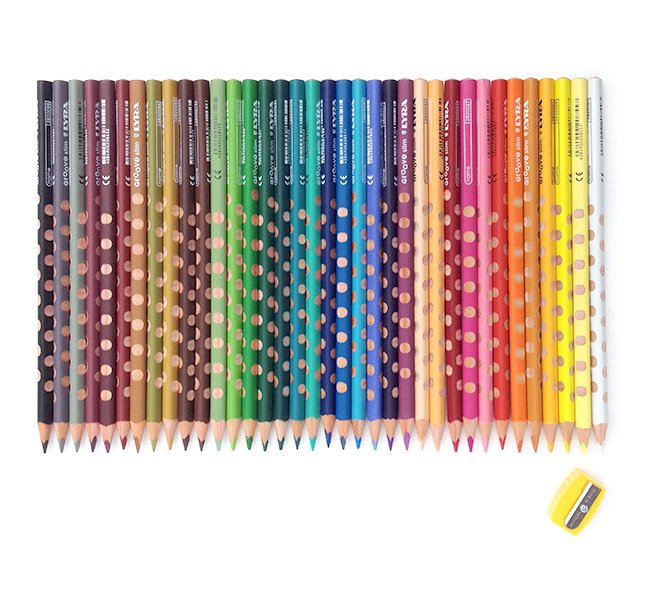 【メール便可】［LYRA リラ社］Groove グルーヴスリム 色鉛筆 36色セット（シャープナー付き）