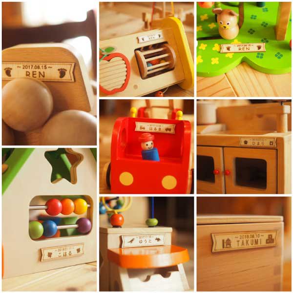 nic ニック社 CUBIO 木馬 名入れセット - 木のおもちゃ赤ちゃんのおもちゃ木製玩具eurobus