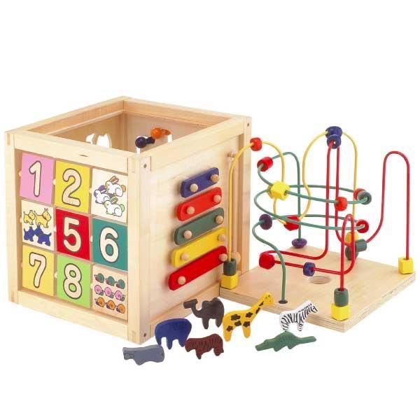 ★まれのん★【ほぼ新品/一部未開封】エドインター/森のあそび箱 知育玩具 Ed.inter エドインター］森のあそび箱 名入れセット