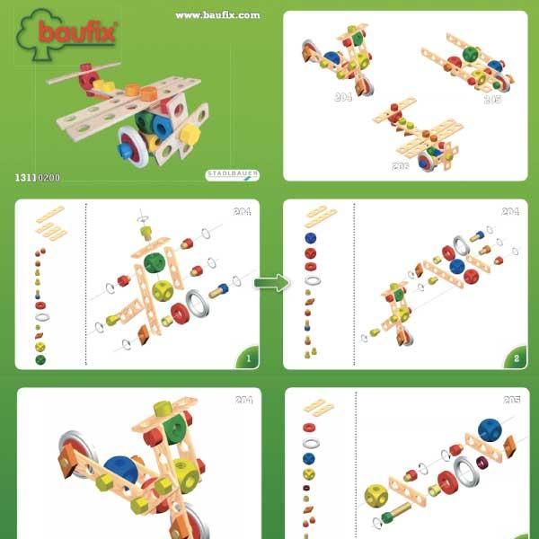 baufix バウフィックス ジュニア スターター 木製 知育玩具 組み立て Baufix(ボーフィックス) スターター - 木のおもちゃ赤ちゃんの