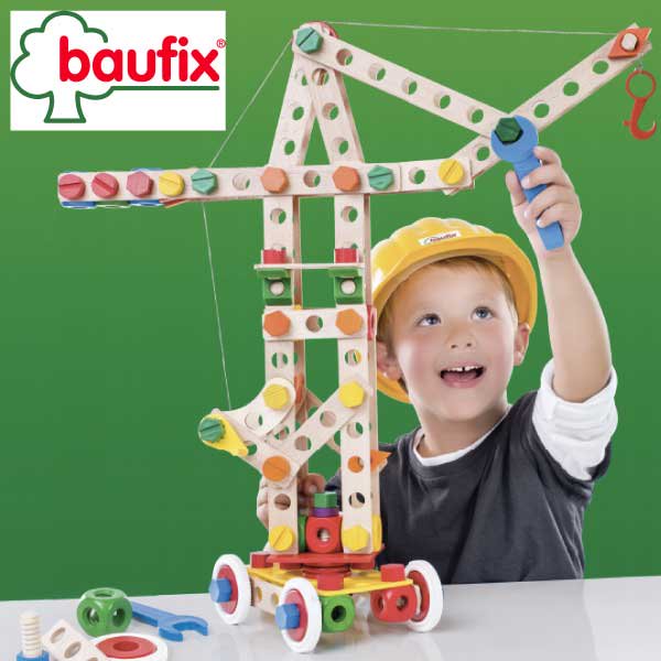 Baufix(ボーフィックス) スーパークレーン - 木のおもちゃ赤ちゃんの 