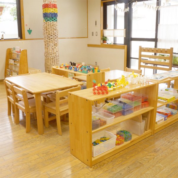 ［ブロック社］白木棚＜小＞ - 木のおもちゃ 赤ちゃんのおもちゃ 木製玩具 eurobus 通販shop