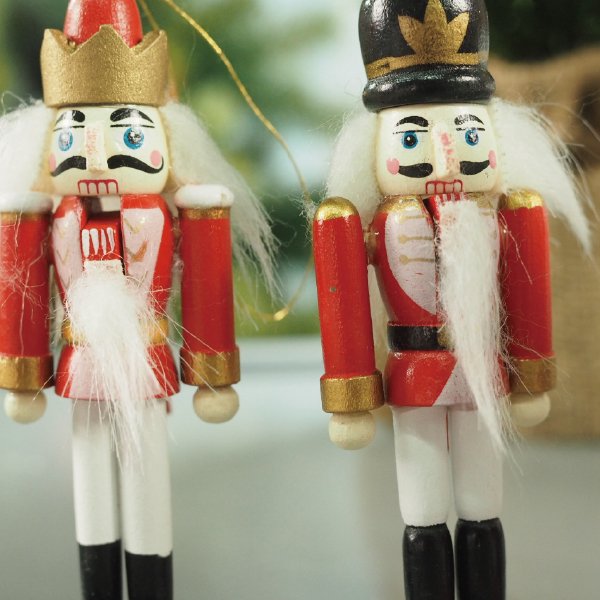 ［Kimmerle キマール社］クリスマス 木製オーナメント くるみ割り人形 10cm