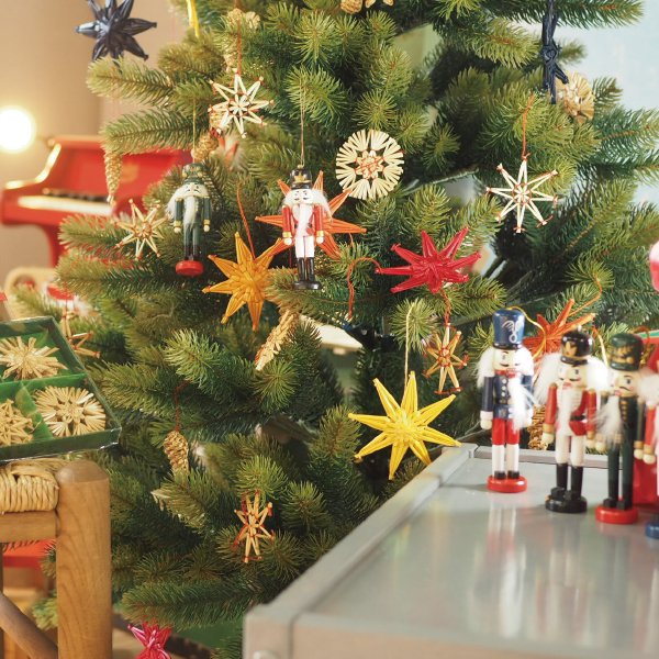 ［Kimmerle キマール社］クリスマス 木製オーナメント くるみ割り人形 10cm 4体セット