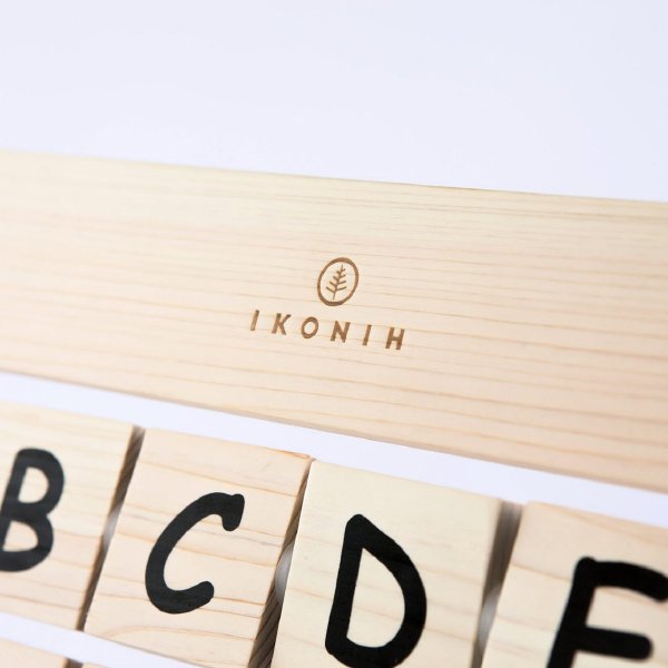 [IKONIH アイコニー ] アルファベット 名入れセット 木製 檜 ひのき 日本産ひのき