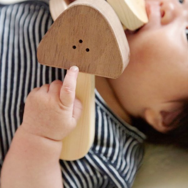 [IKONIH アイコニー ] ガラガラシリーズ ラトル 歯固め 赤ちゃん おもちゃ 檜 ひのき 日本産ひのき