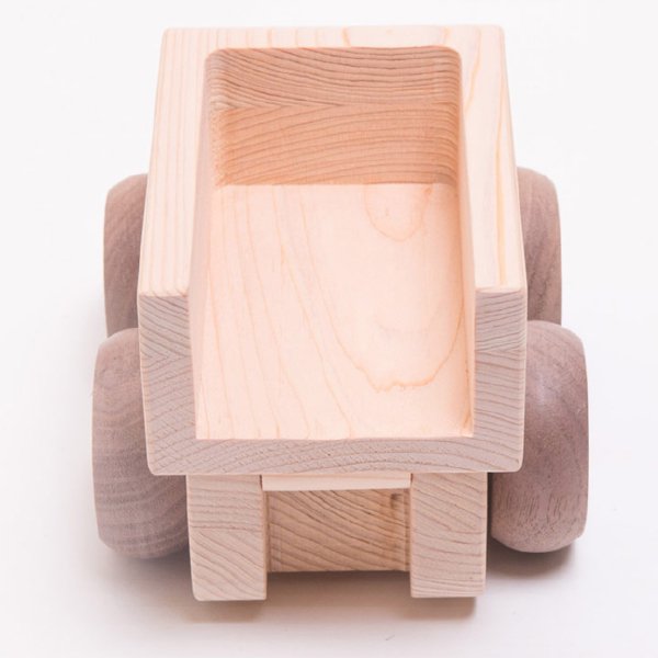 [IKONIH アイコニー ] オルゴールトラック 曲目カントリーロード 名入れセット プッシュトイ 働く車 木製 檜 ひのき 日本産ひのき