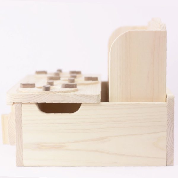 [IKONIH アイコニー ] 木製ままごと ミニキッチン 名入れセット さっくり食材 包丁 まな板 木箱 木製 檜 ひのき 日本産ひのき