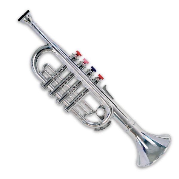 ［ bontempi ボンテンピ ］シルバートランペット 4keys 37cm 【323831】 子供用楽器 3歳から 吹奏楽器 管楽器 おもちゃ 知育玩具