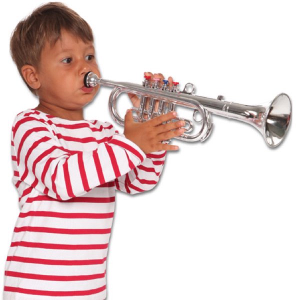 bontempi ボンテンピ ］シルバートランペット 4keys 42cm 【324231】 子供用楽器 3歳から 吹奏楽器 管楽器