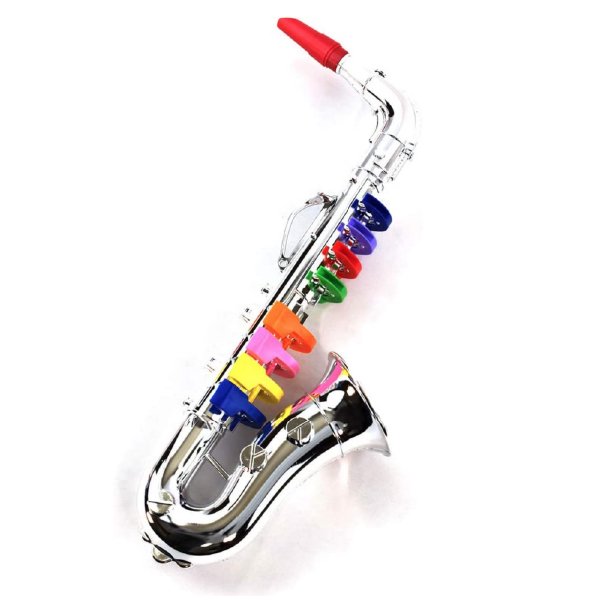 ［ bontempi ボンテンピ ］シルバーサックスフォン 4keys 42cm 【324331】 子供用楽器 3歳から 吹奏楽器 管楽器 おもちゃ 知育玩具