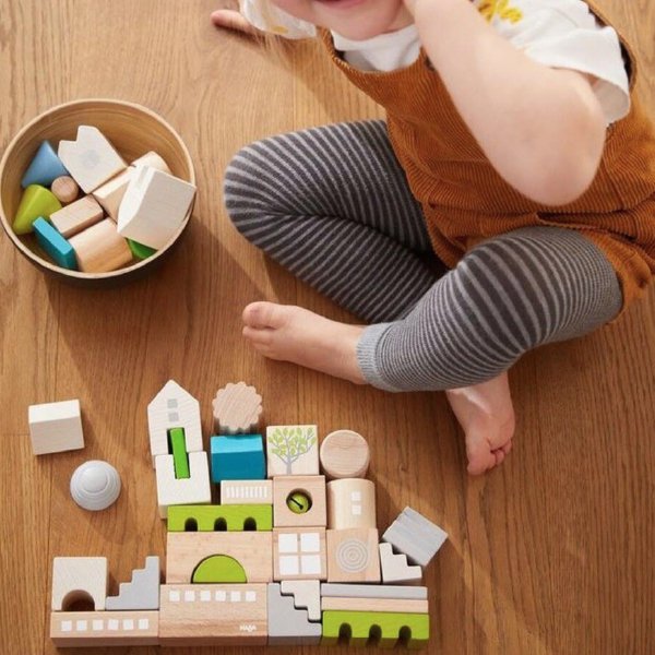[ HABA ハバ ]  ブロックス コーブルク ドイツ 1歳半 18ヶ月 ブラザージョルダン 積み木 パズル ブロック 知育玩具
