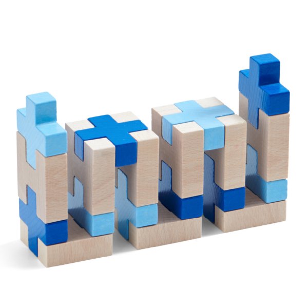 [ HABA ハバ ]  3Dパズル ブルー ドイツ 3歳 ブラザージョルダン 積み木 パズル ブロック 知育玩具