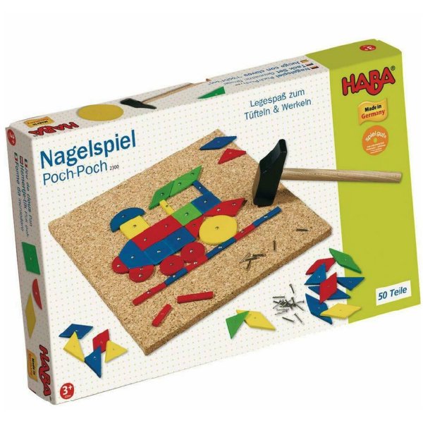 [ HABA ハバ ]  ポックポック ドイツ 3歳 ブラザージョルダン 木製 知育玩具 大工さん ハンマートーイ とんかち遊び 木の釘打ち遊び