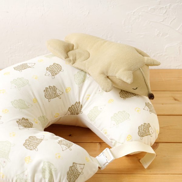 ［ FICELLE フィセル - 10mois ディモア ］ナルノアピロー きつね イエロー 日本製 お昼寝  赤ちゃん 枕
